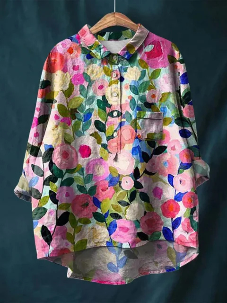 Fenna – Cheerful Blouse with Floral Print
