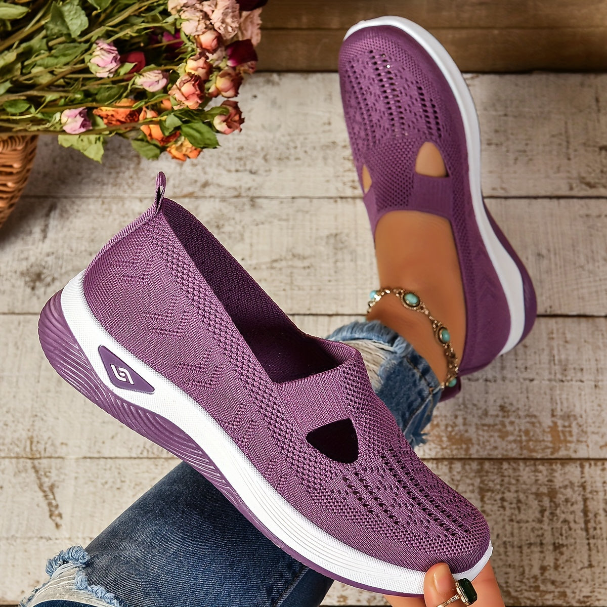 Slip-On Women's Shoes - Lightweight, Comfortable Footwear for Daily Use