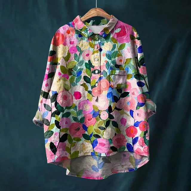 Fenna – Cheerful Blouse with Floral Print