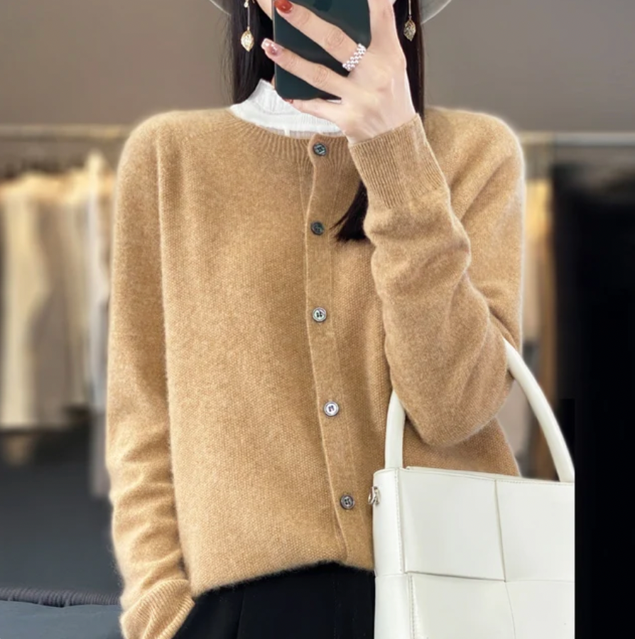 Rhea | Women’s Lightweight Merino Cardigan | Everyday Classic