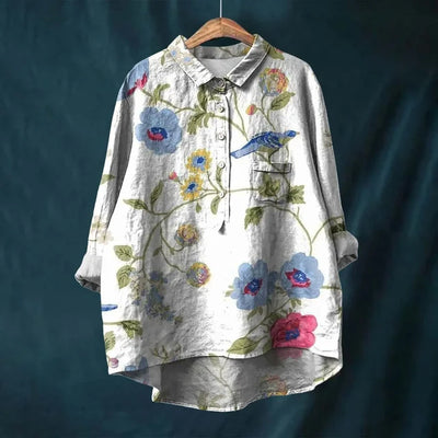 Fenna – Cheerful Blouse with Floral Print