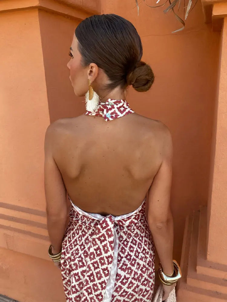 Mickay™ | Elegant Midi Dress with Off-the-Shoulder Sleeves