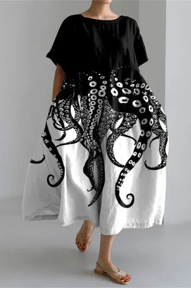 Ocean Ink – Tummy Coverage Dress