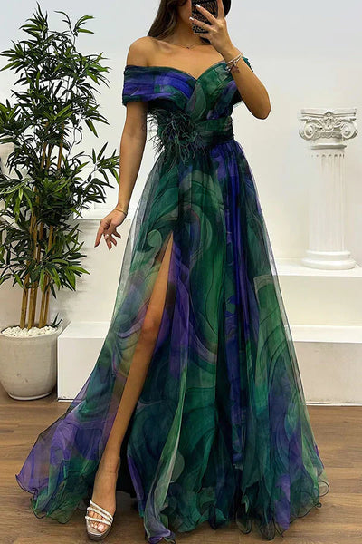 Juliet – Elegant Off-Shoulder Maxi Dress
