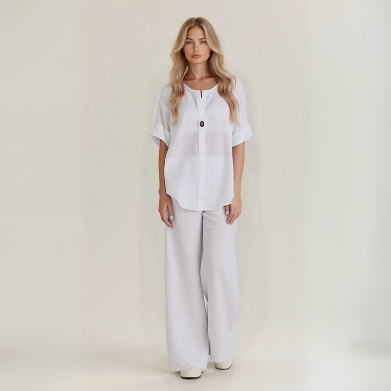 Amanda | Handcrafted Linen-Cotton Blend Set
