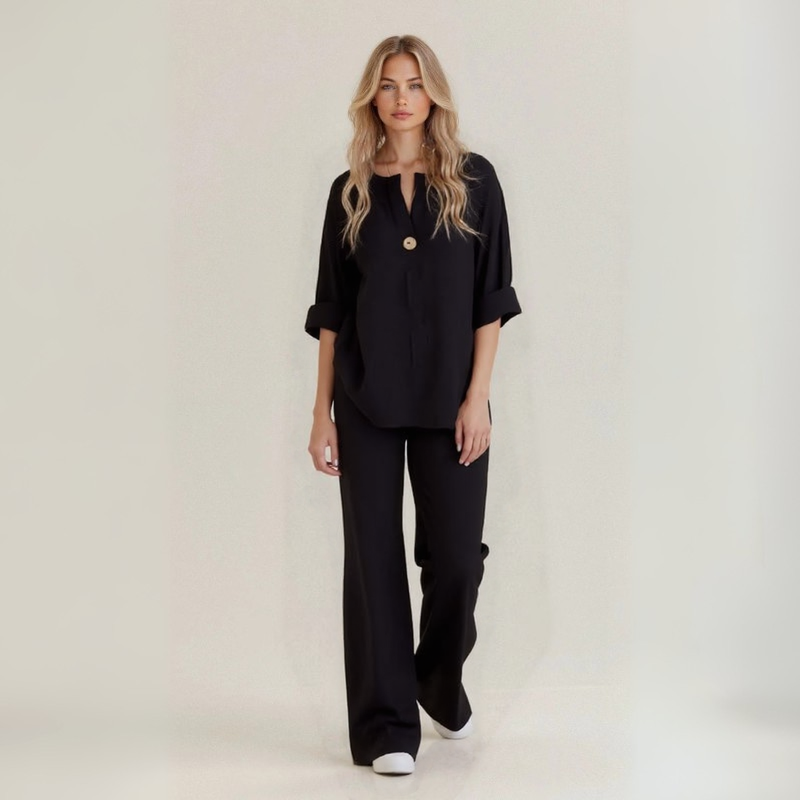 Amanda | Handcrafted Linen-Cotton Blend Set