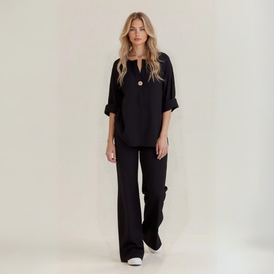 Amanda | Handcrafted Linen-Cotton Blend Set
