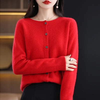 Rhea | Women’s Lightweight Merino Cardigan | Everyday Classic