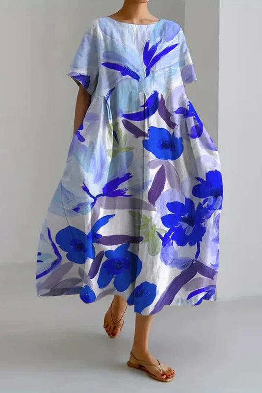 Ocean Bloom – Tummy Coverage Dress
