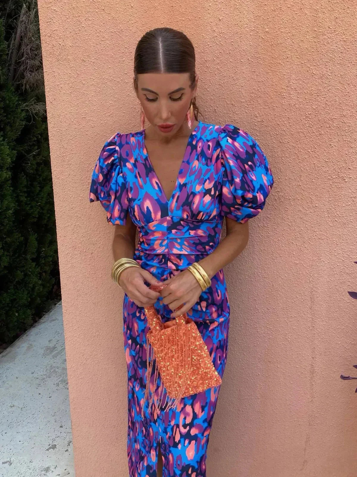 Arielle™ | Elegant and Vibrant Midi Dress