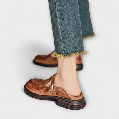 Janine | Leather Mary Janes