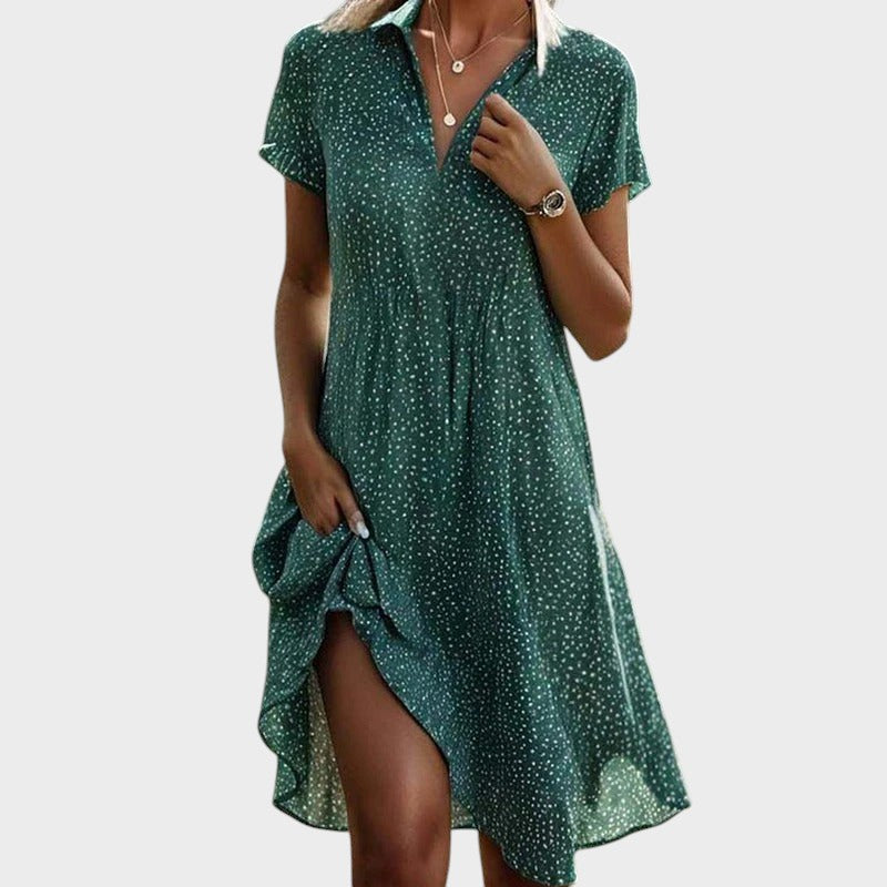 Martina™ | Midi Dress with Polka Dots