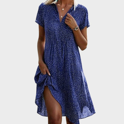 Martina™ | Midi Dress with Polka Dots