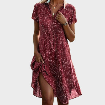 Martina™ | Midi Dress with Polka Dots