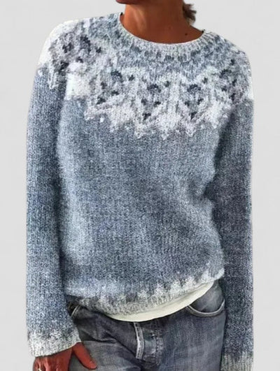 Sienna | Women Patterned Knitted Sweater | Relaxed Fit & Warm